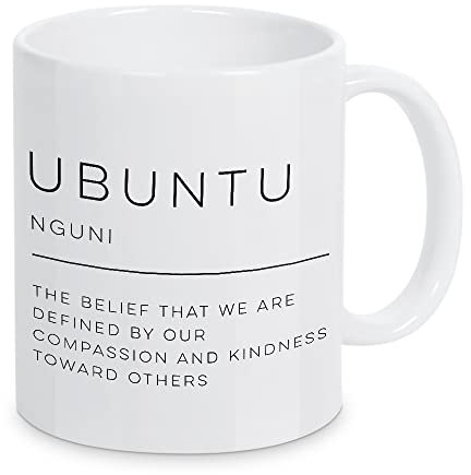 artboxONE Tasse Ubuntu Definition von Cristina Castro Moral - Kaffeetasse Typografie