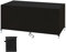 Gartenmöbel Abdeckung 320x280x100cm Schwarz Patio Rattan Möbel Schutzhülle, Abdeckplane für Gartenmöbel Outdoor Wasserdicht, 420D Oxford Gewebe Abdeckhaube Gartentisch für Stühle Möbelsets und Sofa