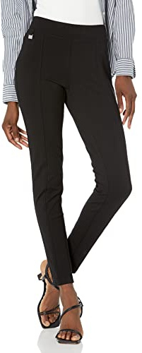 Zac & Rachel Knöchelhose für Damen mit Metalllasche, Schwarz, Groß