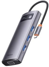 Station d'accueil portable USB-C 3.0 Baseus StarJoy 7en1 (Gris)