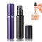 POTWPOT Refillable Travel Perfume Atomizer, 2 Pack 5ML Atomiser Perfume Spray Bottle Travel Size Perfume Bottle Travel Accessories (Black & Purple) (POT-BPu230215)