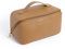 NOVAGO Mini Vanity Trousse Toilette Compacte, Trousse Maquillage, Pochette cosmétique, Organiseur de Maquillage (Camel)