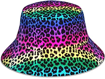 874 Fischerhut Bunter Gepard-Leopard Sommerhut Unisex Safarihut Freizeit Anglerhut Für Mädchen Outdoor Damen