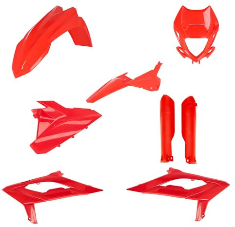 Kunststoff-Set Cycra 5 Elemente + Gabelschutz Beta Enduro 2023 – Rot