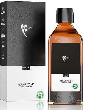 GØLD's Repair Tonic Haarwasser für Männer - Belebende Haut- und Haarpflege für Bart, Kopfhaare, trockene Kopfhaut, Schuppen, Haarausfall - 200ml