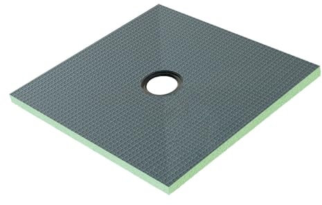 900x900x40mm Wet Room Wetroom Shower Tray Kit with Waste & Flexible Pipe