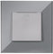 Navaris Interruptor para pared con marco de cristal - Elegante marco de cristal con interruptor para luz - Placa empotrable - Gris
