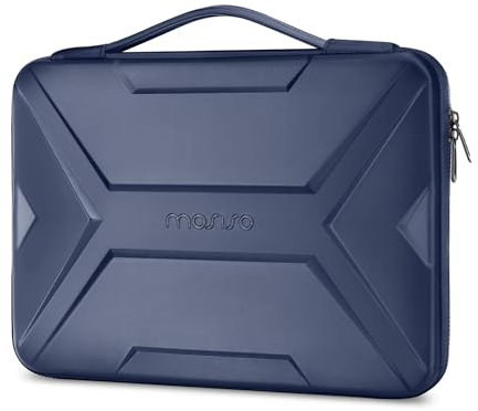 MOSISO 13-14 inch Laptop Hard Case,Waterproof Shockproof Bag, Navy Blue