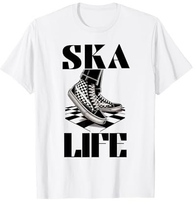 Ska Life (karierte Schuhe auf Tanzfläche) T-Shirt