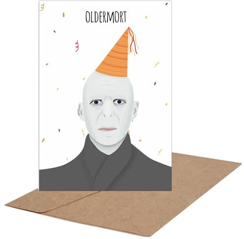 CL&MH Lustige Geburtstagskarte Oldermort für Harry Potter Fans
