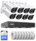 H.VIEW PoE Überwachungskamera Set 4K Überwachungskamera System 8CH NVR Recorder mit 4TB HDD 8X 8MP PoE IP Kamera Aussen 24/7 Aufnahme,IR Nachtsicht