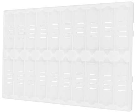 BUGUUYO 20-slot Plastic Microscope Slides Staining Tray Rack for Laboratory Storage and Drying Microscope Slides Holder for Experiments and Management