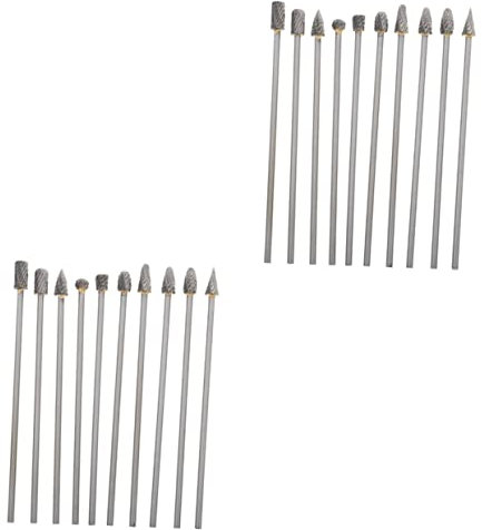 Gatuida 2juegos Fresa Rotativa De Carburo Herramienta De Esculpido y Pulido para Metales y No Metales Adecuada para Fábricas y Talleres De Reparación