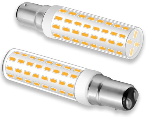 B15D LED 10W Ersatz für Osram Halolux Ceram 100W-120W Halogenlampe | Warmweiß 3000K, kein Flackern, AC 100-265V, 1150LM, Nicht Dimmbar, Clear Glas Leuchtmittel Glühlampen, 2er Pack