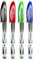 Genie 40018 Tintenroller Farbig Sortiert; Geeignet für Linkshänder; 12er Pack Inhalt: 4 x Schwarz; 4 x blau; 2 x rot und 2 x grün