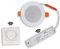 VBLED® Tunable white LED Spot Einbaustrahler Einbauleuchte LED 15W 3000-6500K 230V Dimmbar mit RF-Wandfernbedienung [Energieklasse A++]