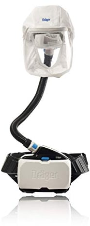 Dräger X-plore 8500 Atemschutz-Set, PAPR, NIOSH-geprüft, Hochleistungs-Lithium-Ionen-Akku, flexibler Atemschlauch, ohne Filter, Größe L/XL