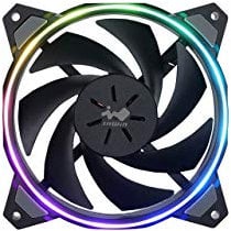 IN WIN CASE FAN 120MM 3-RGB SET/SIRIUS LOOP X3 FÜR Desktop-Gehäuse, 120 x 120 x 25 mm, 50 CFM, 3W, 12V, 4-polig PWM 500-1800 U/min, max. 27 dB(A), Schwarz