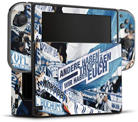 DeinDesign Skin kompatibel mit Nintendo Switch Folie Sticker VFL Bochum Offizielles Lizenzprodukt Statement