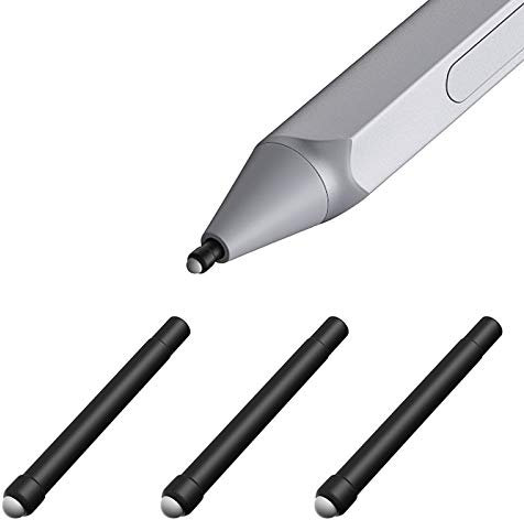TiMOVO Surface Pen Tips Replacement Kit - 3 Pack Original HB Type, Fit Surface Pro 2017 & Pro 4 Pen - Black