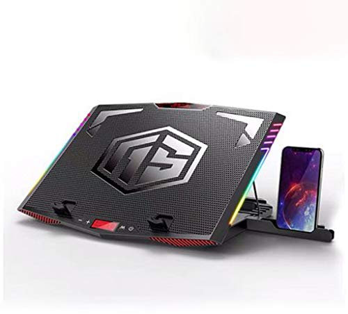 Refroidisseur PC Portable Laptop Cooling Pad, ordinateur portable Cooler avec ventilateurs silencieux, ventilateur de refroidissement for ordinateur portable Support, adapté for 11-18 pouces Gaming No