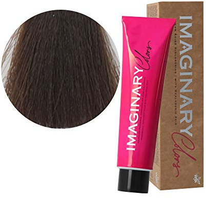 The Imaginary Colors | Coloración Permanente Vegana con Ácido Hialurónico | Cobertura 100% | Color Natural 4-0 Castaño Natural - 100 ml