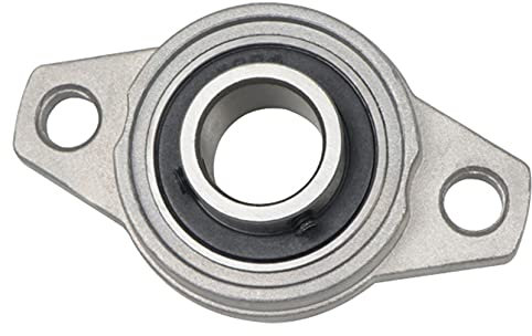 Anawakia Zinklegierung Selbstausrichtende Stehlager Flanschlager Stehlager Flanschlager Selbstausrichtend Zinklegierungsgehäuse Rhombische Flansch Lager Kugellager (Innendurchmesser 15mm,2pcs)