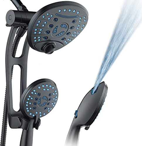 AquaCare ASSEENONTV HochdruckHandbrause 80 Modi 3WegeDuschkopf mit verstellbarem Arm antimikrobielle Düsen Badewanne und HaustierHochdruckreinigung 18 m Edelstahlschlauch ORBBronzeFinish