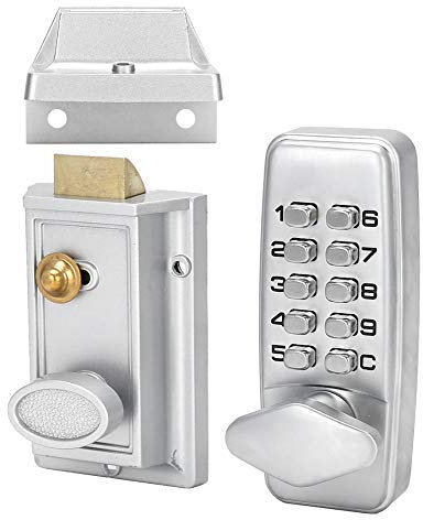 Akozon Cerradura de la puerta, Código mecánico Cerradura Contraseña Digital Digital casillero electrónico impermeable Teclado impermeable para la seguridad Hogar