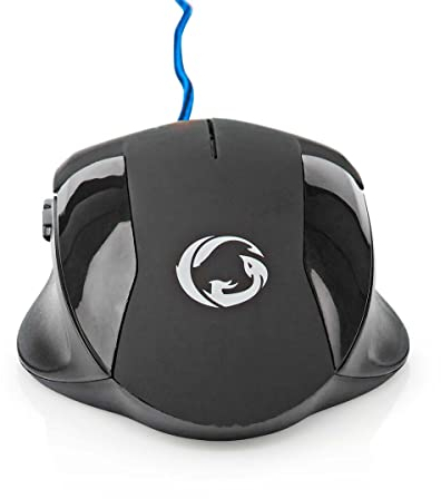 NEDIS Gaming Mouse - Verdrahtet - 1200/2400 / 4800/7200 DPI - Einstellbar DPI - Anzahl Knöpfe: 6 - Programmierbare Tasten - Rechtshändig - 1.50 m - Ohne Beleuchtung