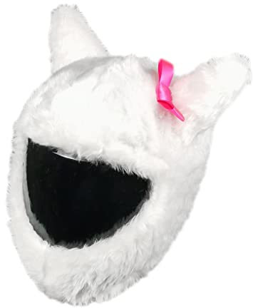 FunnyRiders Motorradhelm Überzug Plüsch Helmüberzug Motorrad - Lustig Motorrad Helm Überzug - Helmüberzug Motorradhelm - Hochwertiger Stoff-Cover Helm Deko
