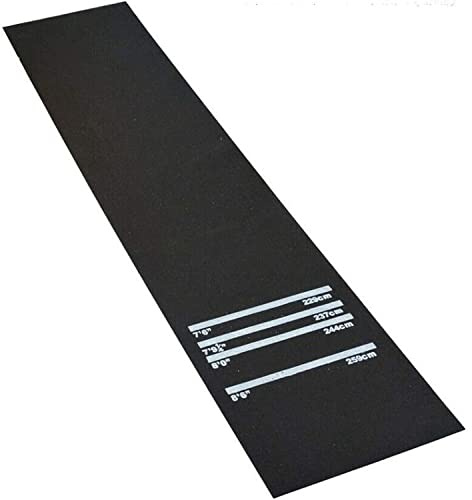 Rubber Dart Board Mat Non-Slip With 4 Throwing Distances - Heavy Duty Darts Accessories for Pub, Bar, Club, Home Party - Gift Black