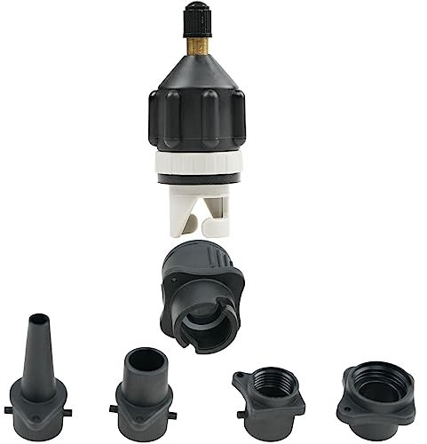 Yavzevlqi Sup Pump Adapter Paddle Board Pump Adapter and Air Pump Adapter Nozzles for Kite/Boston Valve Adapter Standard Conventional Spoke Plate Attachment Multitools Air Pump Nozzles