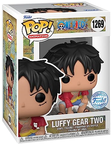 Funko Pop! Animation One Piece Luffy Gear Two Exclusive Vinyl Figuren, seltenes Pop Vinyl