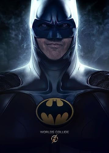 Displate Offiziell DC Comics MetallPoster Magnetische Befestigung Inklusive Lizenziert Bilder Hochwertiges Poster Flash Movie 2023 - Bruce Wayne 45 cm x 32 cm