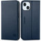 SHIELDON Flip Case for iPhone 15 5G 6.1, Genuine Leather Wallet Case with [Card Holder][Kickstand][RFID Blocking][Shockproof TPU Shell] Protective Folio Case Compatible with iPhone 15 - Navy Blue