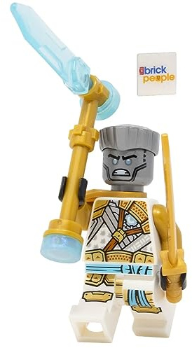 LEGO Ninjago Crystalized: Golden Zane Minifigur mit Eiswaffe