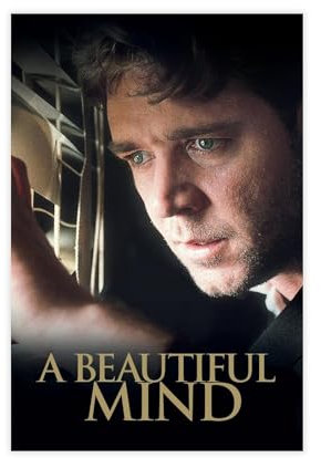 Filmposter A Beautiful Mind (4), Leinwand-Poster, Wandkunst, Dekor, Bild, Gemälde für Wohnzimmer, Schlafzimmer, Dekoration, ungerahmt, 30 x 45 cm