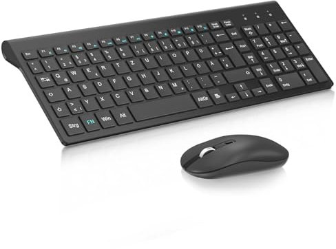 EasyTyping Tastatur - Tippen Sie mit Leichtigkeit und verdoppeln Sie Ihre Effizienz! Cimetech KF10 Kabellose Tastatur mit High-End-Laptop Tastatur Technologie, von Tippschwierigkeiten verabschieden