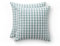 GAMUSI 2er-Set Karierter Vichy-Kissenbezug, 45 x 45, dekorative Sofakissenbezüge mit Reißverschluss, atmungsaktive und weiche Baumwolle, Wasserfarbe