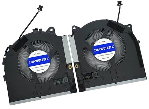 ZHAWULEEFB Replacement New CPU+GPU Cooling Fan for Dell Alienware M17 R5 2022 Laptop MG75091V1-C080-S9A MG75091V1-C090-S9A DC12V 0.40A Fan