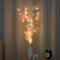 Ulalaza 70 cm 2 Zweige 40 LED-Birnen Zweiglampe batteriebetrieben LED-beleuchtete Weidenzweige Vasenfüller Verwendung für Weihnachten Zuhause Party Dekoration drinnen und draußen