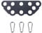 KORIKAHM Multi-Grip LAT Pull Down Bar for Home Gym Fitness, Spreader Plate LAT Pulldown Attachments for Pulley System Cable Machine, Double to Single Cable Attachment Exercise Handle (MINI BAR)