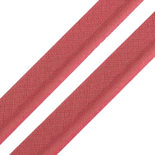 5m Paspelband Stoffband Nähkante Paspelschnur zum Nähen 10mm breit Farbwahl, Größe:10mm, Farbe:orientrot