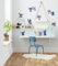 Komar Wandtattoo - Stitch and Angle Happy - Größe 50 x 70 cm - Disney, Wandsticker, Kinderzimmer, Aufkleber, Blau,lila