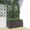 Iiaky Jardinière avec Treillis Noir 80x40x136 cm PP,Jardiniere sur Pieds,Jardiniere Terrasse