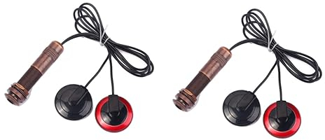 Abaodam 2 Stück Mandolinen-tonabnehmer Mit Internem Sensormikrofon 1/4 Zoll Endpin-buchse 11 5 X 9 2 X 1 3 Cm Universelle Passform
