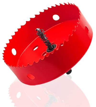 Scie Cloche Bimétallique Foret Cloche Universel 100 mm Scie Cloche Circulaire HSS M42 Avec Arbre Triangulaire pour Bois PVC Aluminium Métal Inoxydable