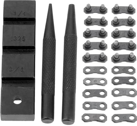 Wisyurt 3 Pieces Chainsaw Breaker Chainsaw Repair Repair Tool Kit Accessories with 10 Sets 0.325 Chainsaw Chain Connector Link Repair