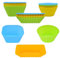 24 pièces moule muffin air fryer（carré, rond, rectangulaire set），moule gateau air fryer，moule silicone muffin Réutilisable，moule silicone air fryer，Peut être utilisé pour les gâteaux, le pain